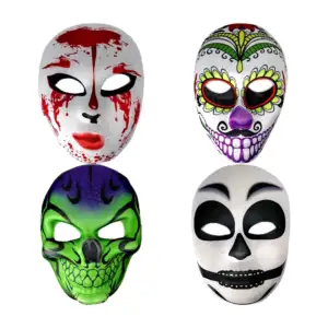 Máscara de tela con diseño de halloween, variedad de diseños / th029