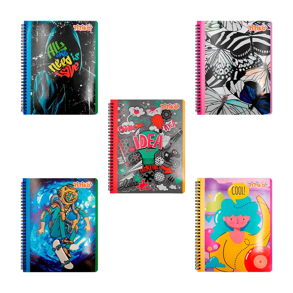 1pza Cuaderno profesional de 70 hojas, de 20x25 cms, hoja rayada y es…
