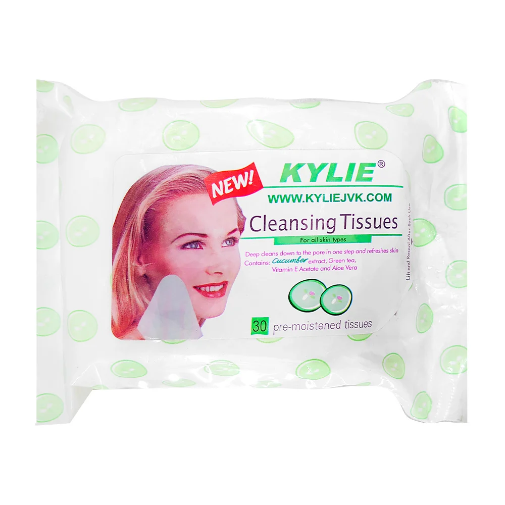 Paquete con 30 toallas kylie desmaquillantes con aroma, variedad de aromas / 655383