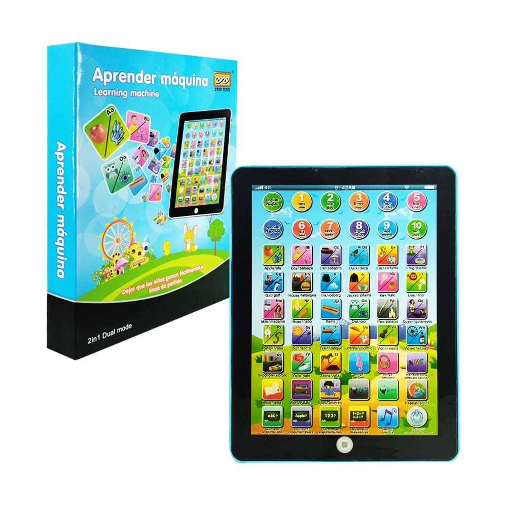 Tablet didáctica interactiva de aprendizaje modo 2 en 1 con sonido pa…