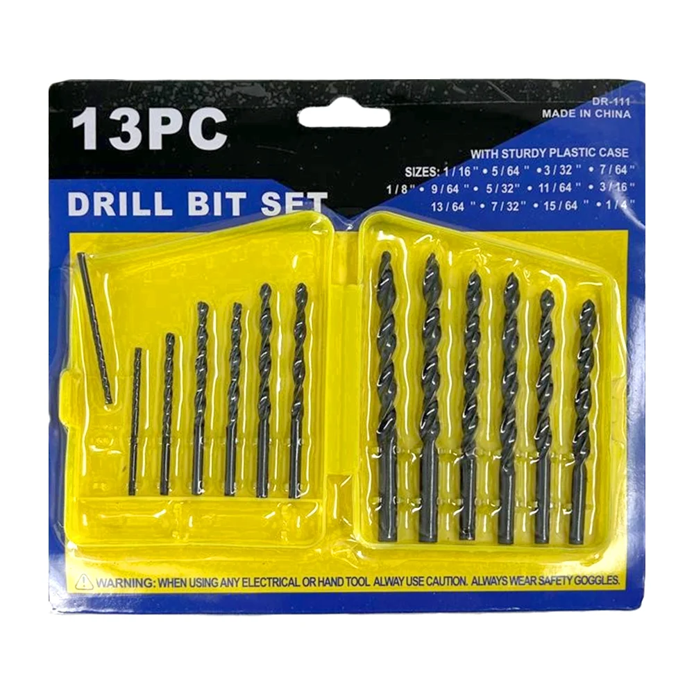 Estuche con juego de 13 brocas metálicas para concreto, variedad de t…