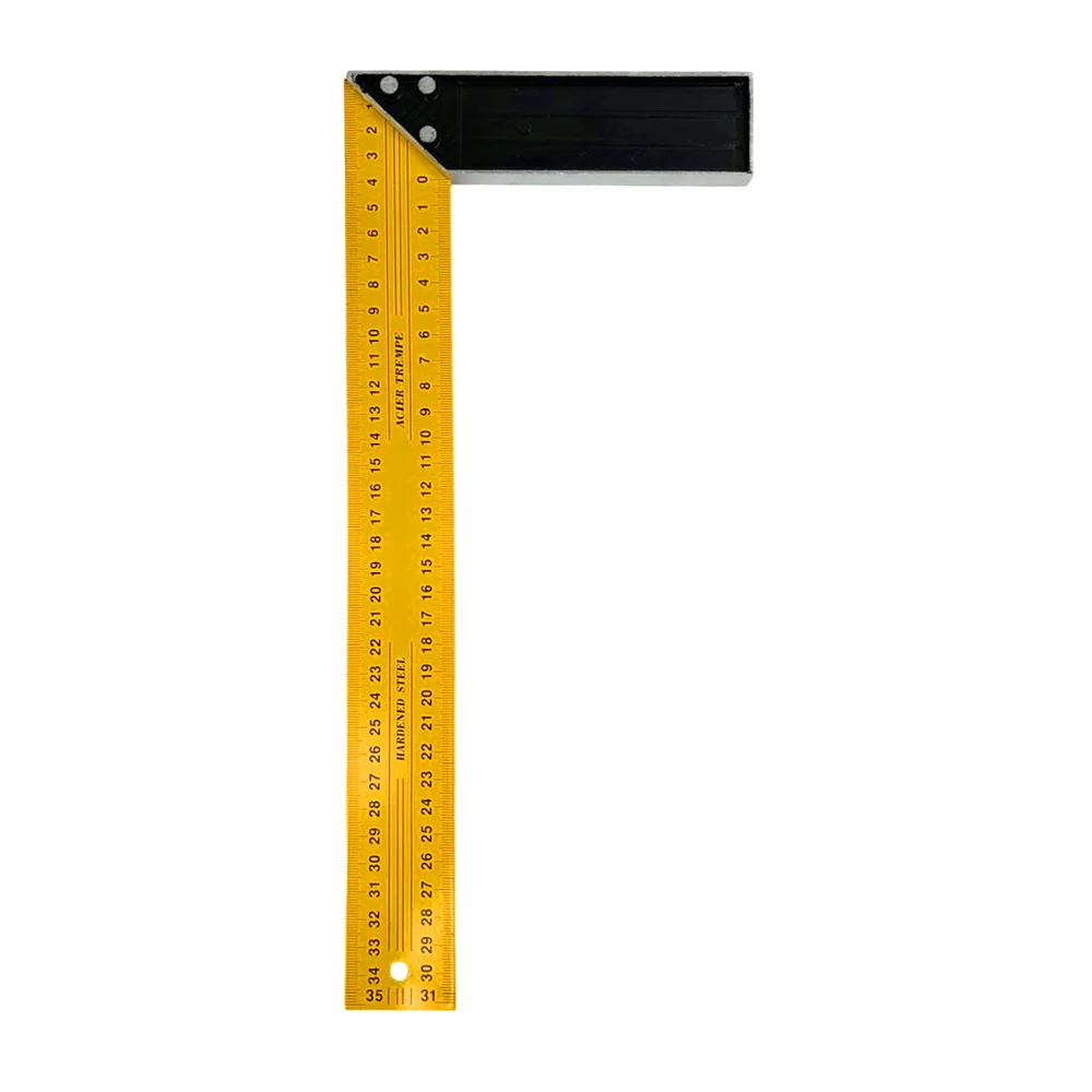 Regla escuadra metálica con ángulo L de 35cm para carpinteria / tl354…