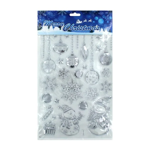 1pza Planilla de stickers navideños con efecto 3d, variedad de diseño…