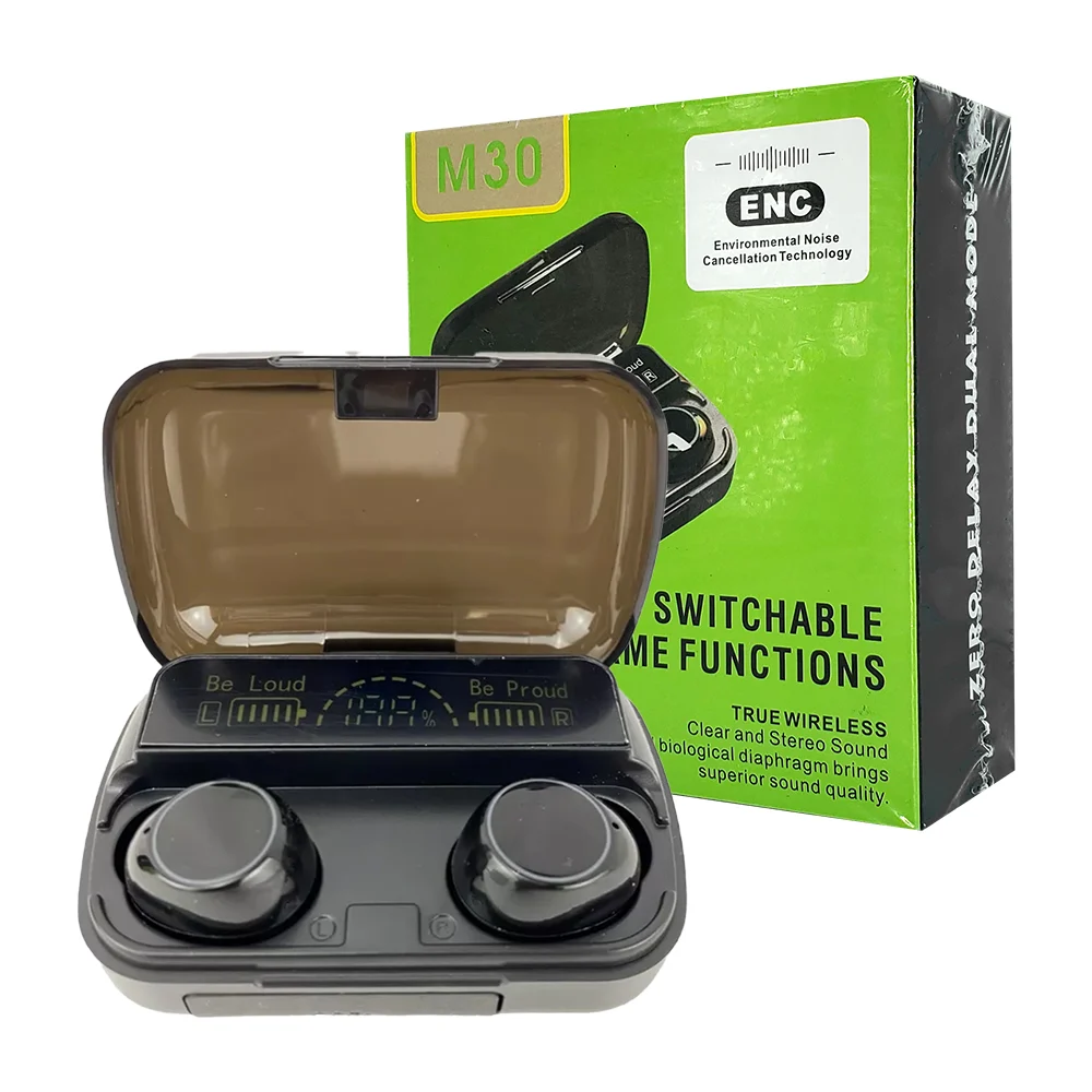 Audífonos bluetooth inalámbricos con estuche de carga y sensor táctil…