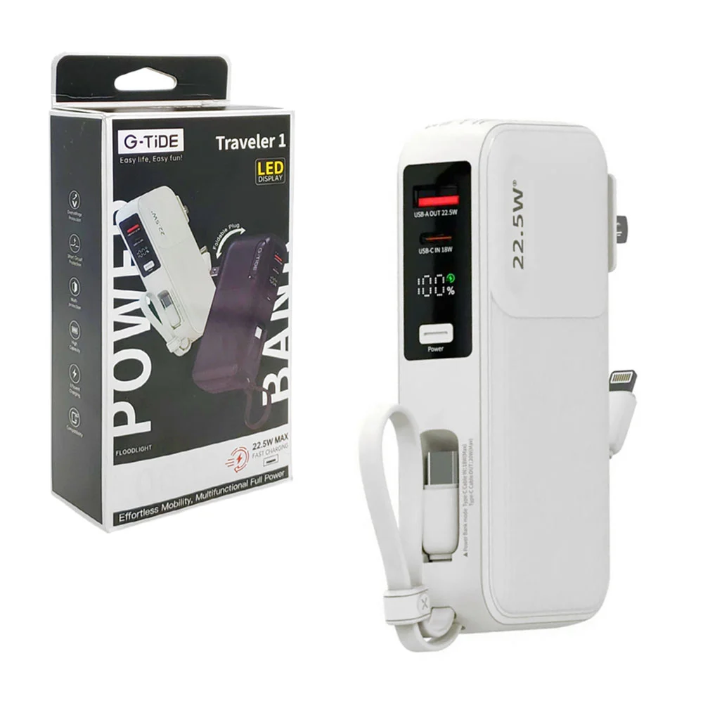 Power bank / batería portátil g-tide de 10000mah con puerto usb-tipo …