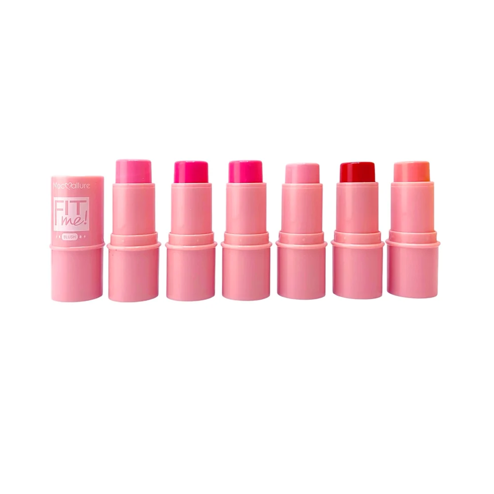 Blush retráctil moc mallure en forma de labial en crema con diseño co…