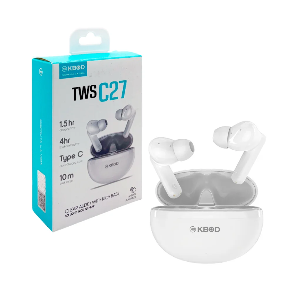 1pza Audífonos inalámbricos kbod con almohadillas de silicona ergonóm…