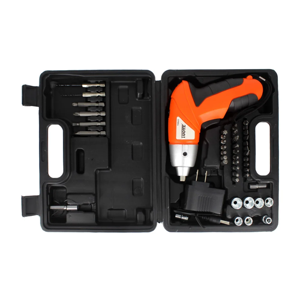 Taladro destornillador inalámbrico tuoye tools con variedad de brocas…