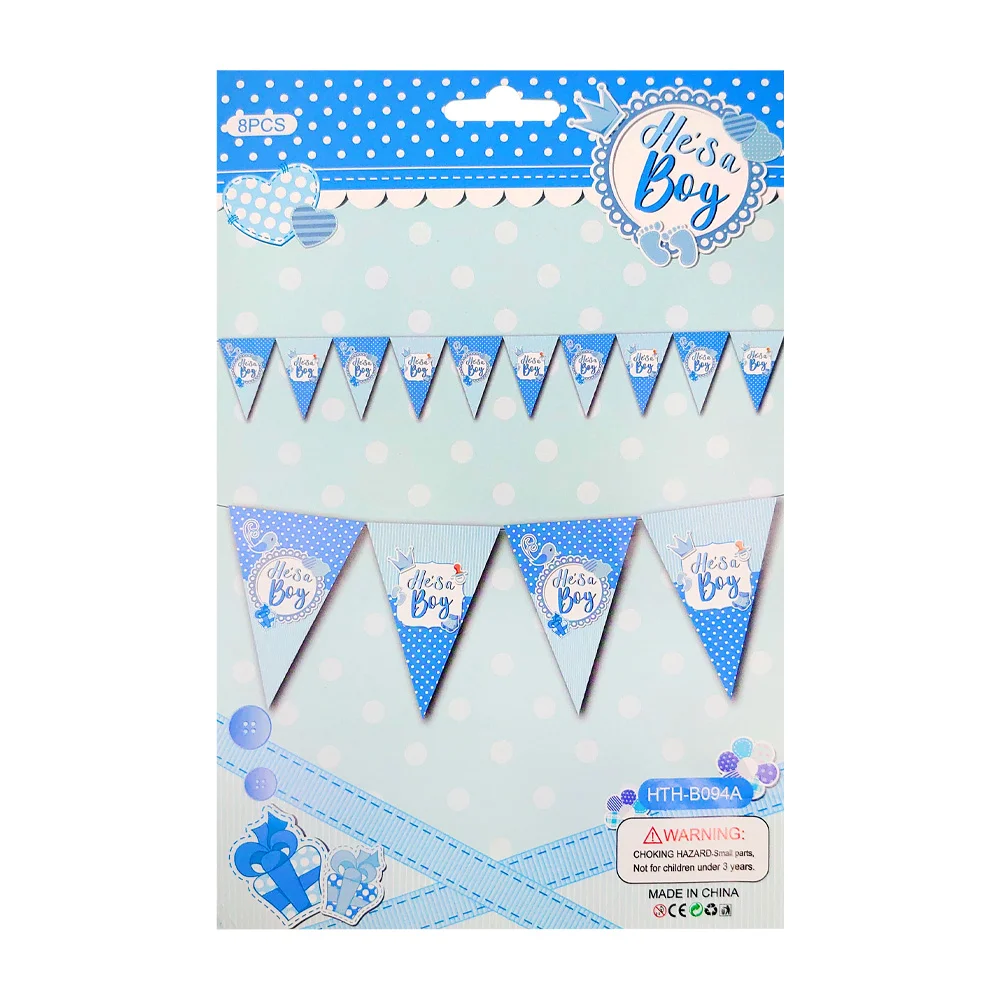 Letrero banderín colgante en forma triangular con temática de baby sh…
