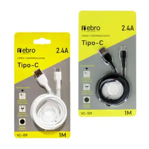 Cable w&z con entrada tipo c de 1 metro para carga y transferencia de…