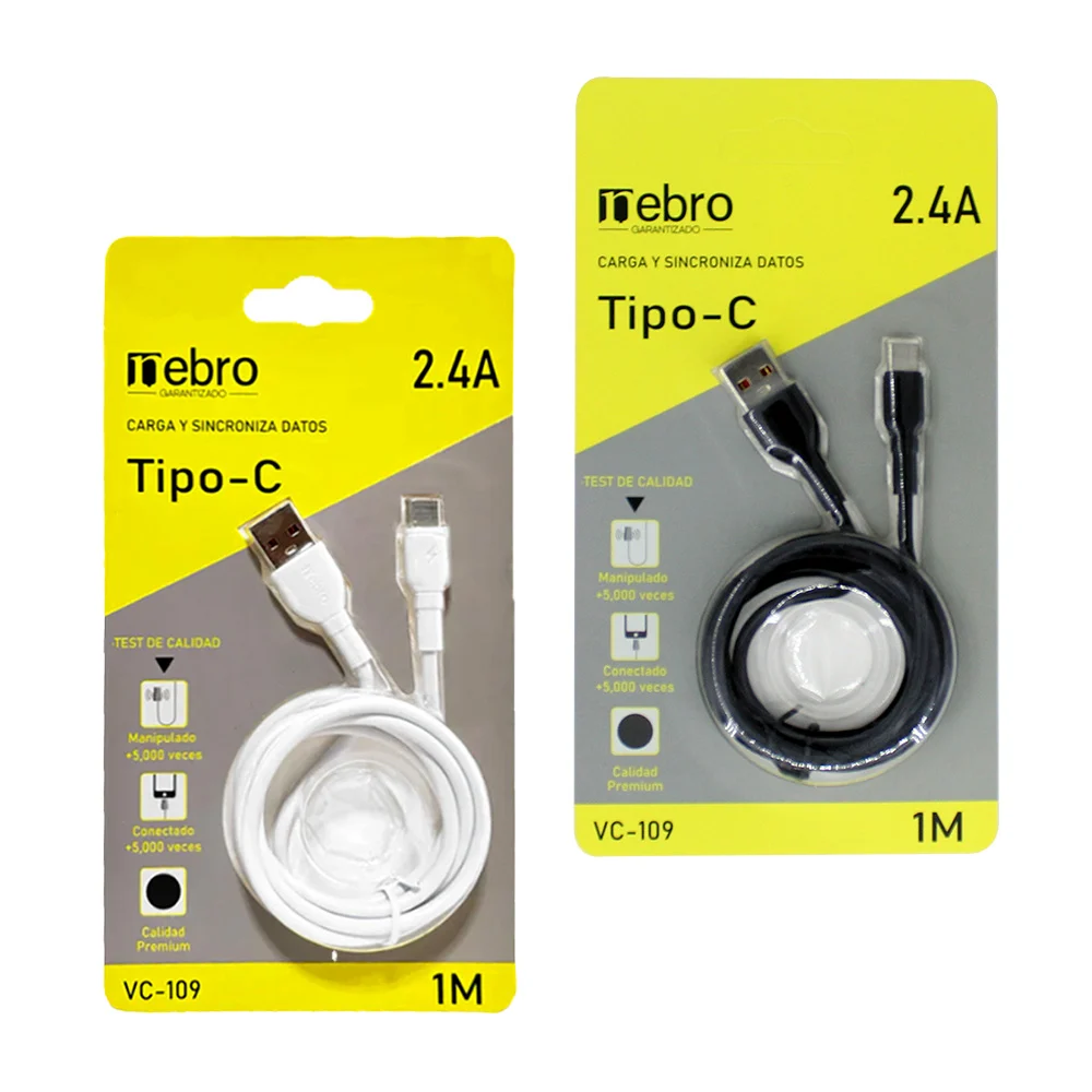 Cable w&z con entrada tipo c de 1 metro para carga y transferencia de…