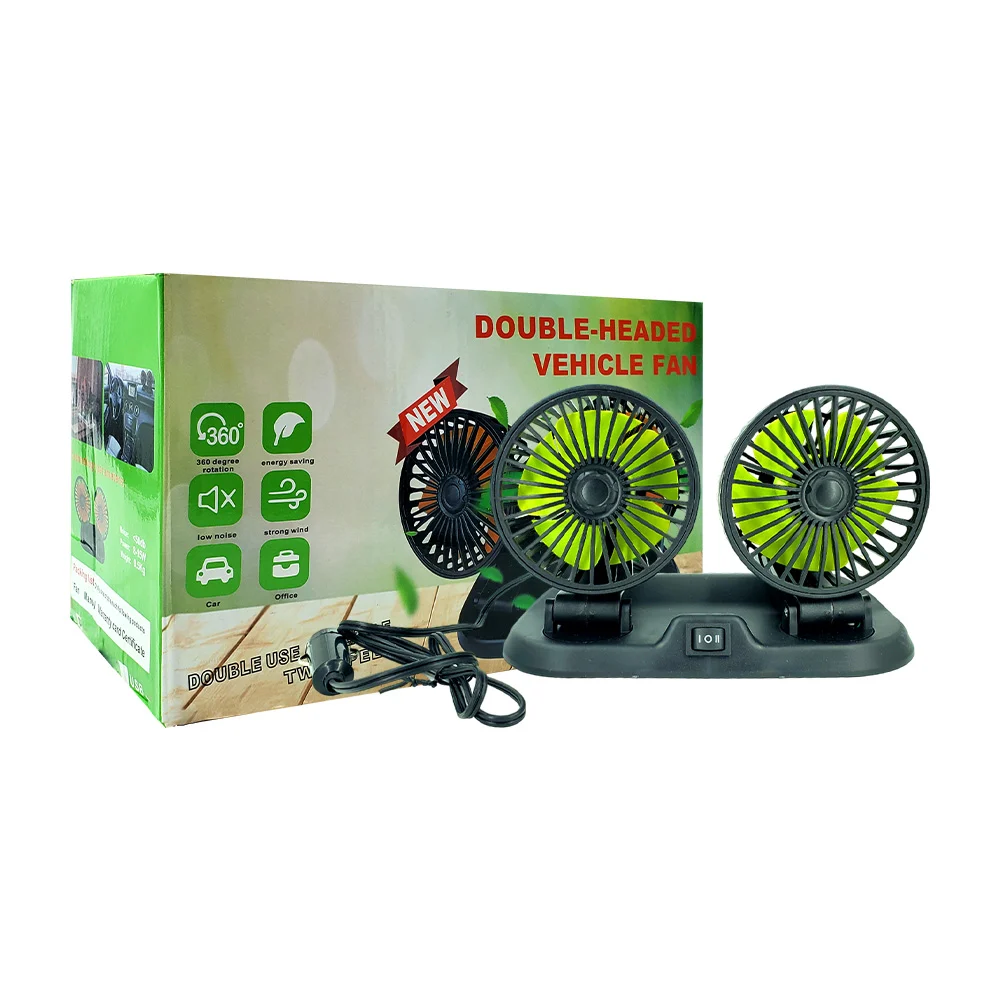 Ventilador plegable con doble cabezal y 2 velocidades para vehículo /…