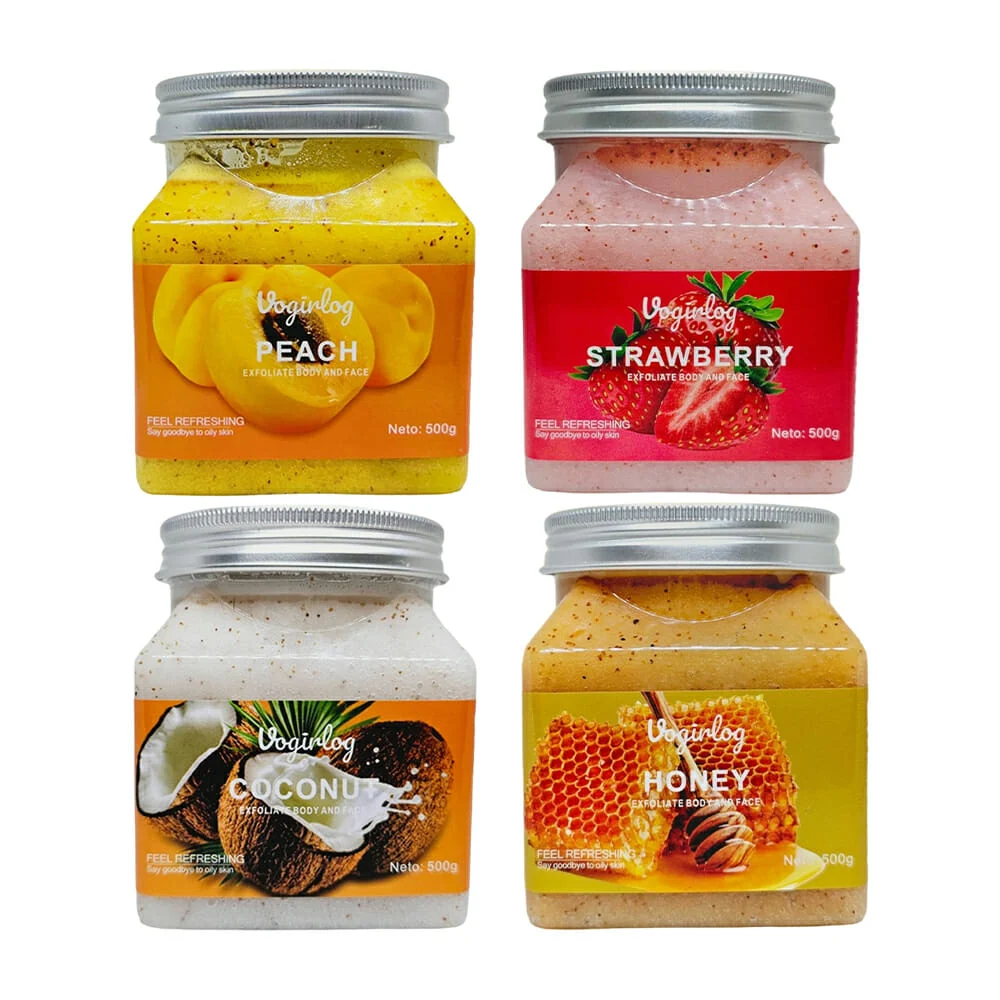 Exfoliante corporal con extracto de frutas, 500g, variedad de esencia…