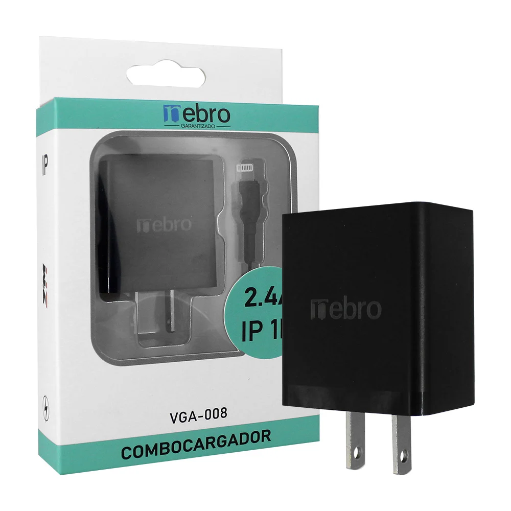 Combo cargador nebro con cable tipo lightning de 1 metro para cargar,…