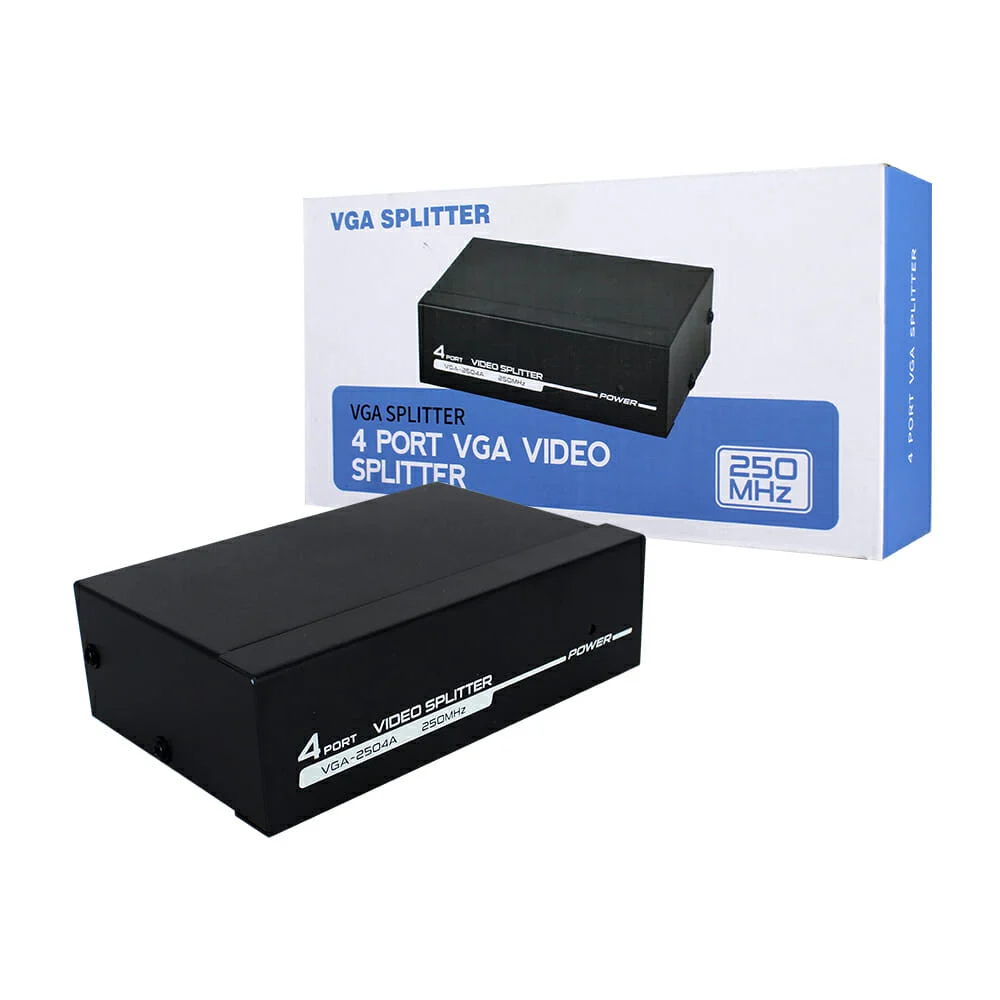 Splitter divisor de video con 4 salidas vga para resolución máxima fu…