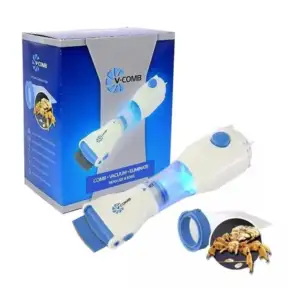Cepillo eléctrico removedor de pulgas para mascotas / v-comb / 81032