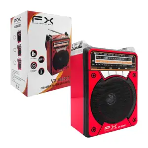 1pza Bocina inalámbrica cuadrada, bicolor, con función de radio, ante…