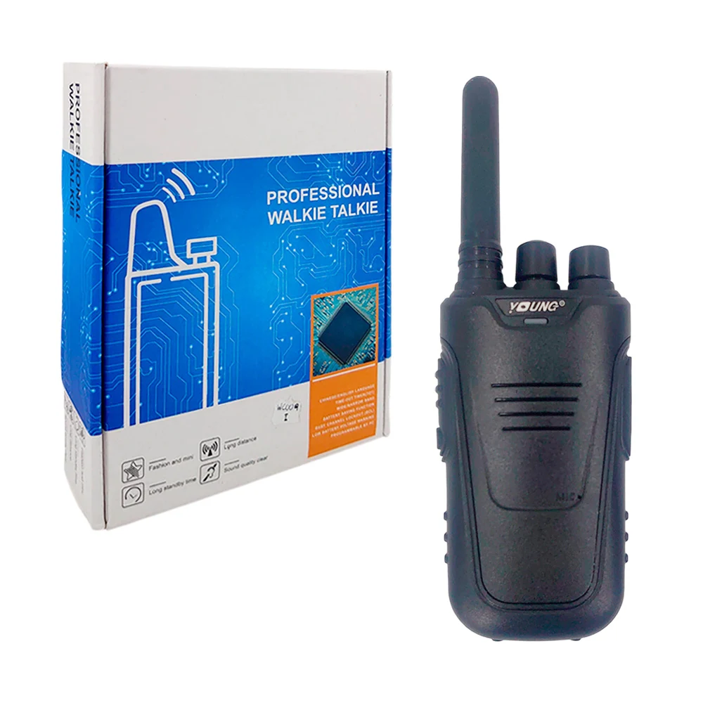 Radio walkie talkie young profesional con auricular, cargador y cordó…