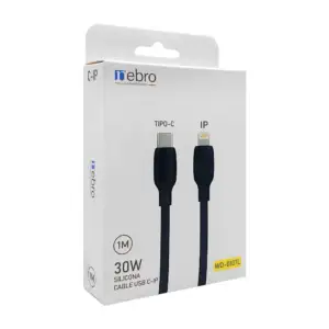 Cable cargador de 1 metro con entrada lightning a tipo c, 3.0a / 3610…