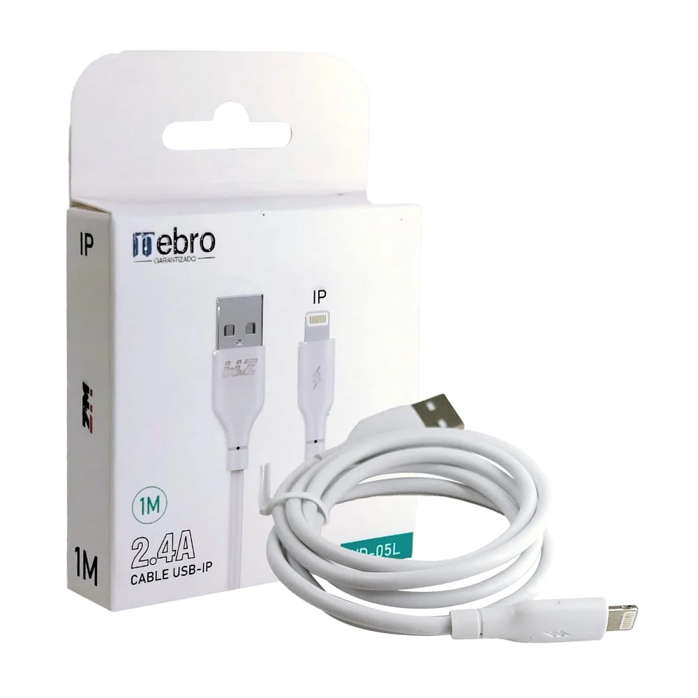 Cable para carga w&z usb a lightning o de usb-c a ligthning de 1 metr…