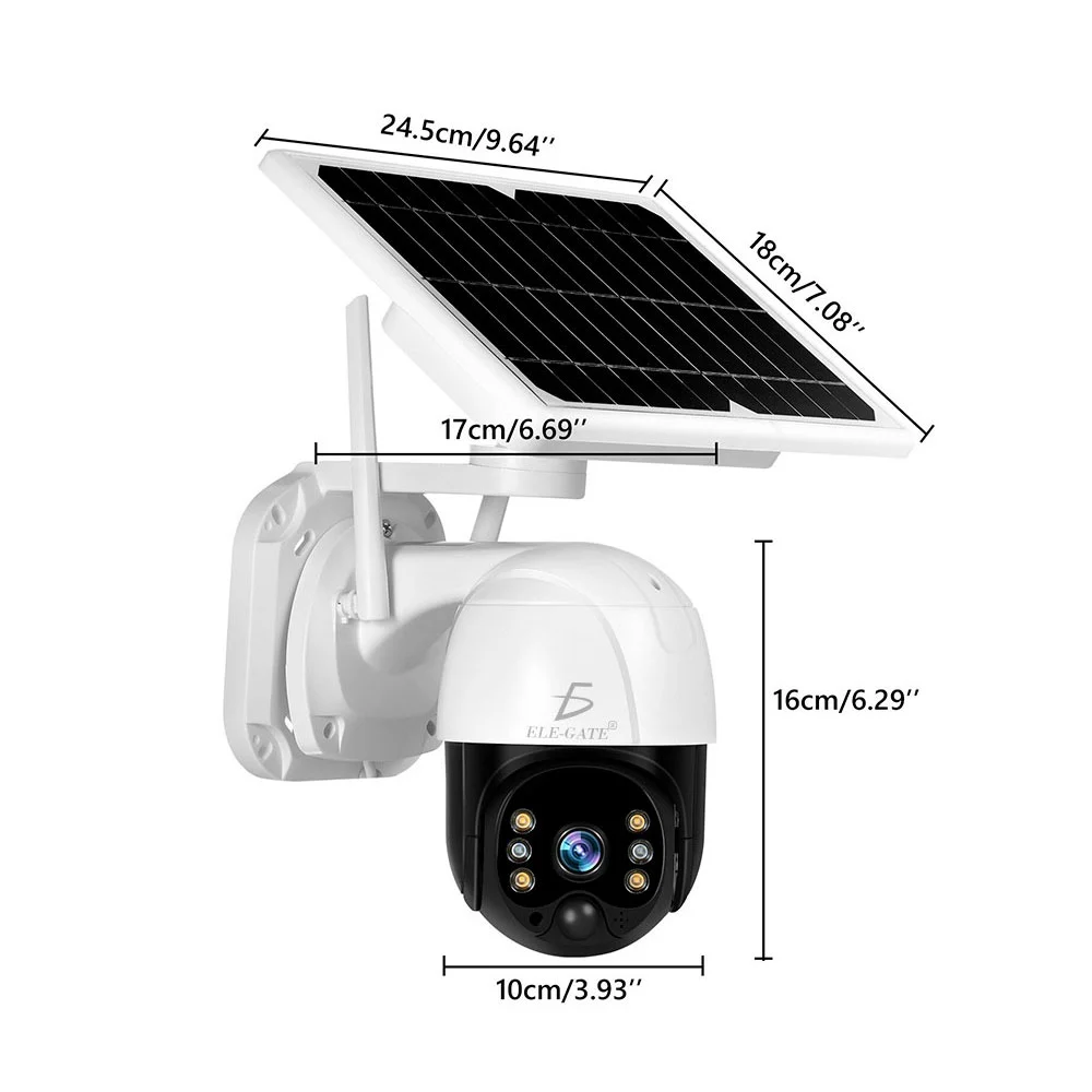 Cámara de seguridad solar 4g con resolución de 2mp y visión nocturna …