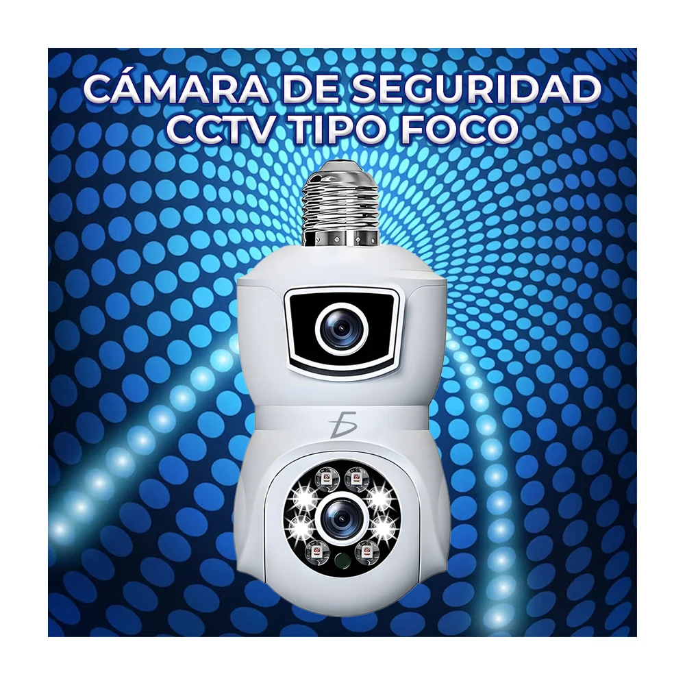 Cámara de seguridad de 4 megapíxeles tipo foco con socket