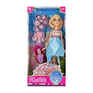 Muñeca articulada con temática de mamá y accesorios de bebé / kaibibi