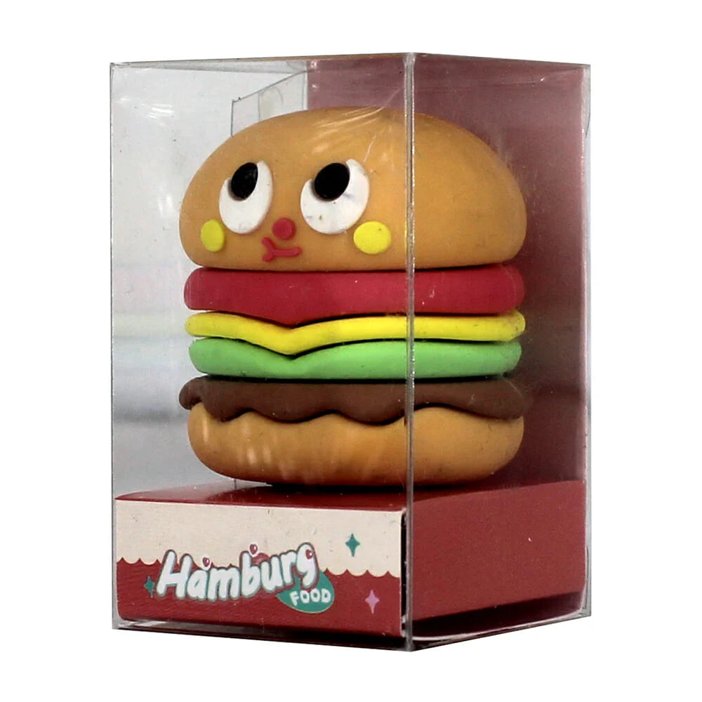 Borrador sacapuntas weibo 2 en 1 con forma de hamburguesa o papas fri…