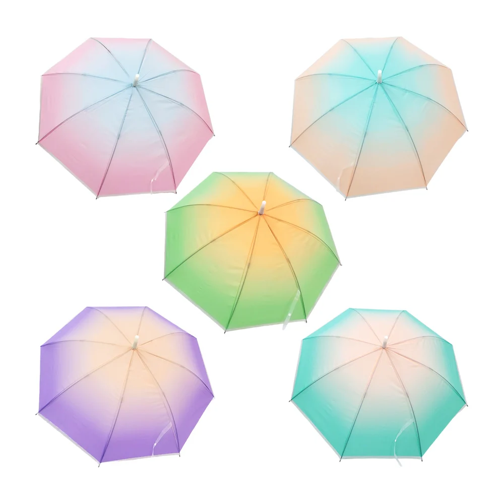 Sombrilla paraguas grande de plástico con diseño bicolor difuminado e…