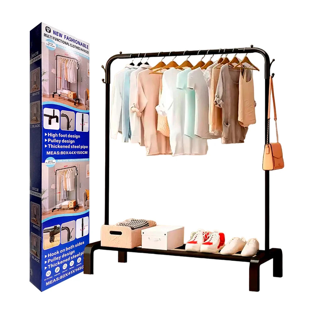 Organizador rack multifuncional para ropa 80x44x150cm, variedad de co…