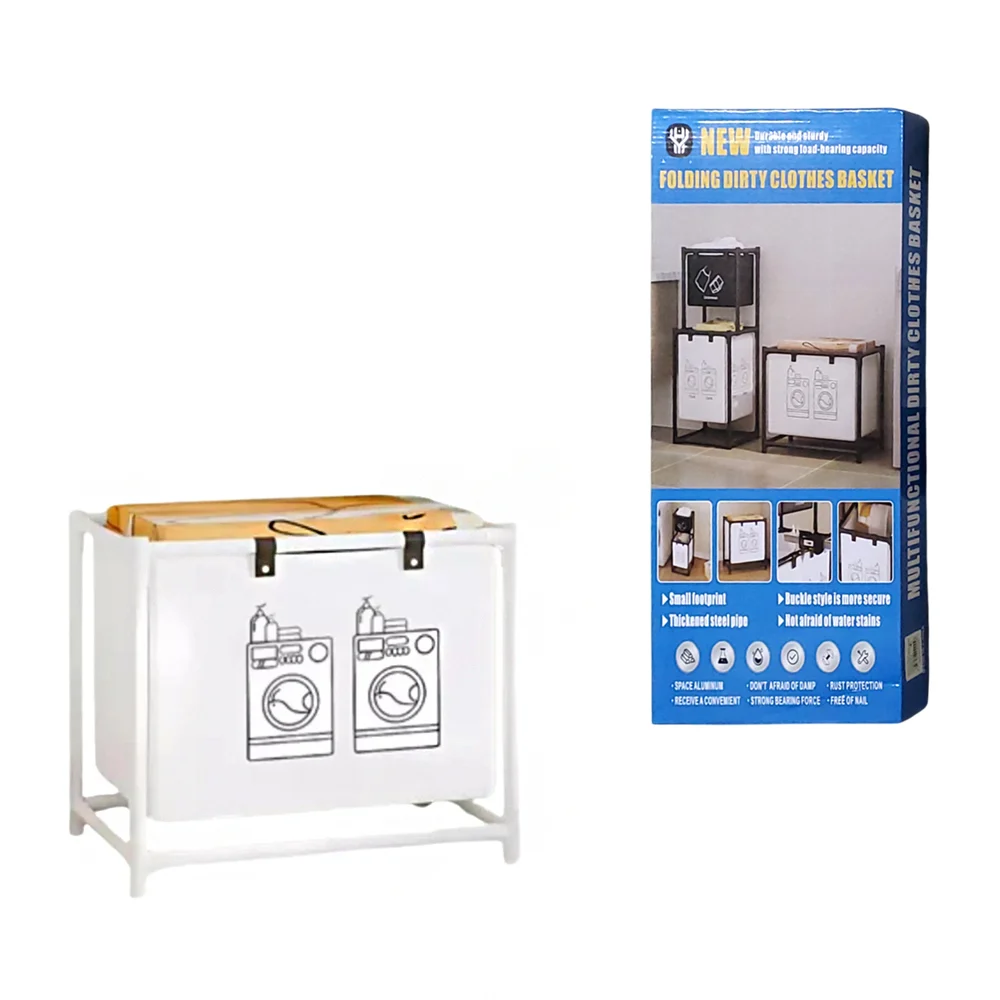 Organizador multifuncional para ropa, con dos niveles y dos compartim…