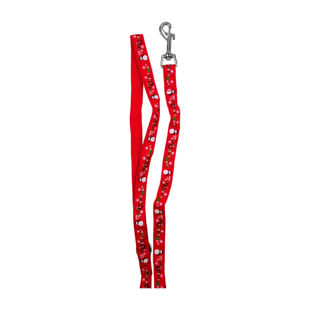 Set de correa de 137cm + arnes con estampado navideño para pasear mas…