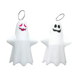 1pza Llavero en forma de fantasma con luz cálida, variedad de modelos…
