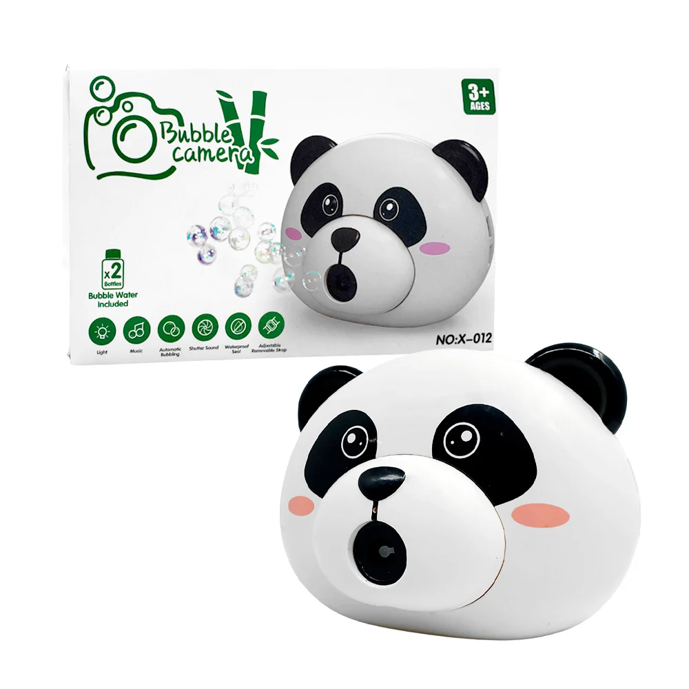 Cámara en forma de panda lanza burbujas + 2 botes de agua con jabón y…