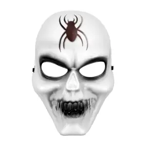 1pza Máscara en forma de calavera con araña estampada / x-732