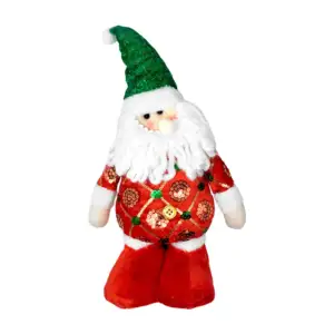 Muñeco navideño decorativo de santa claus con lentejuelas, 27cm / x-7…