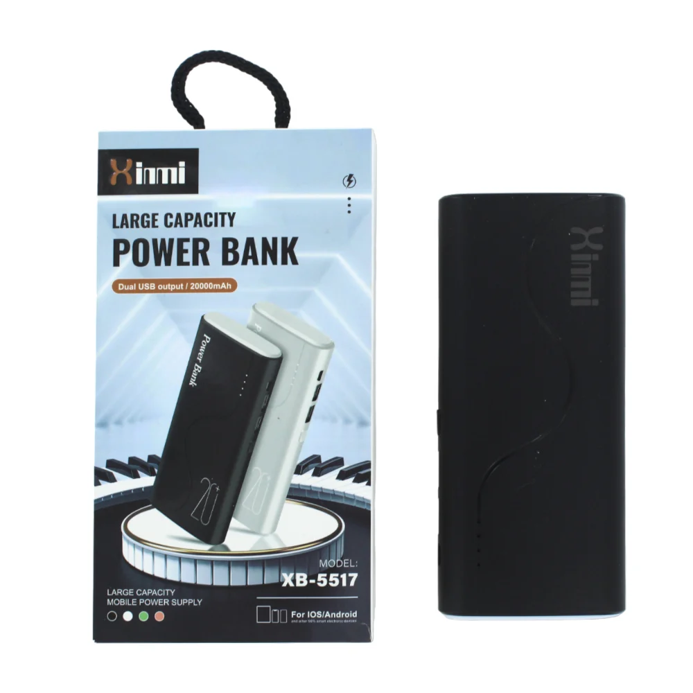Power bank de 20000mah con 2 puertos usb, variedad de colores / xb-55…