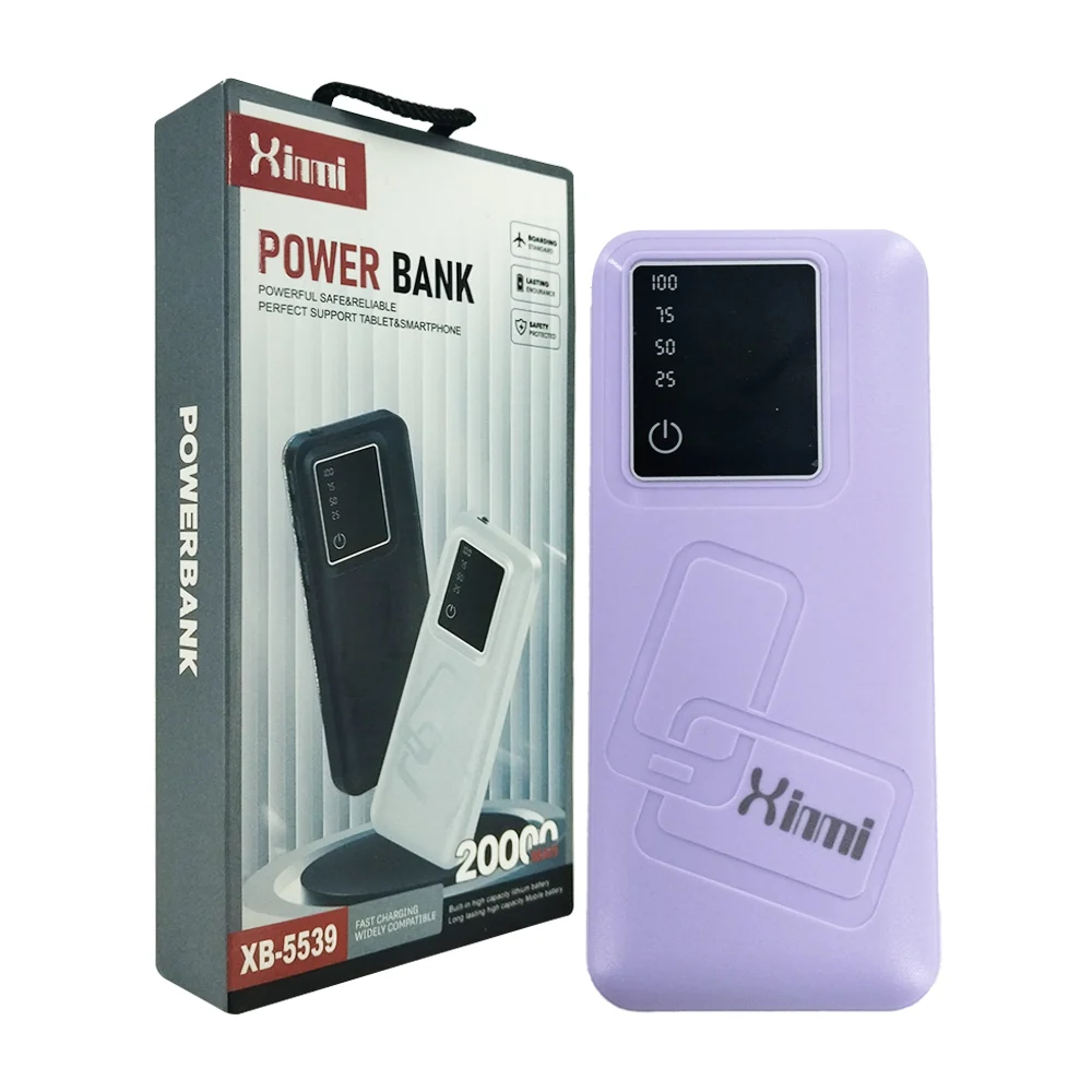 Power bank batería portátil con 3 puertos usb + linterna, capacidad d…