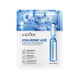 Mascarilla facial hidratante sadoer con ácido hialurónico para elimin…