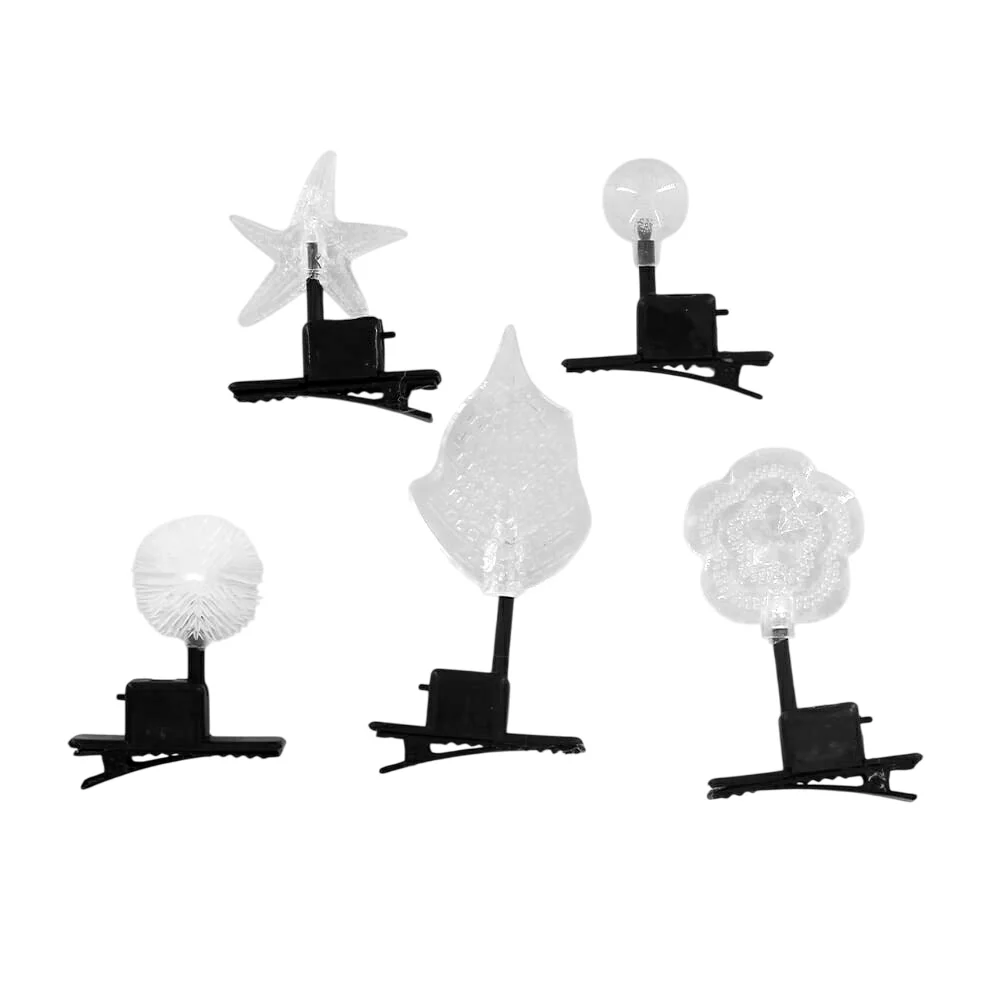 Broche pasador para el cabello decorativo con luz led, variedad de di…