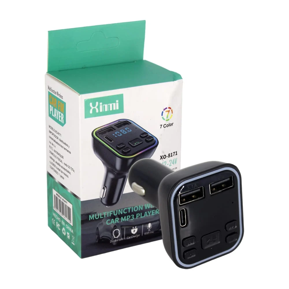 Transmisor bluetooth fm multifuncional para carro automóvil con panta…