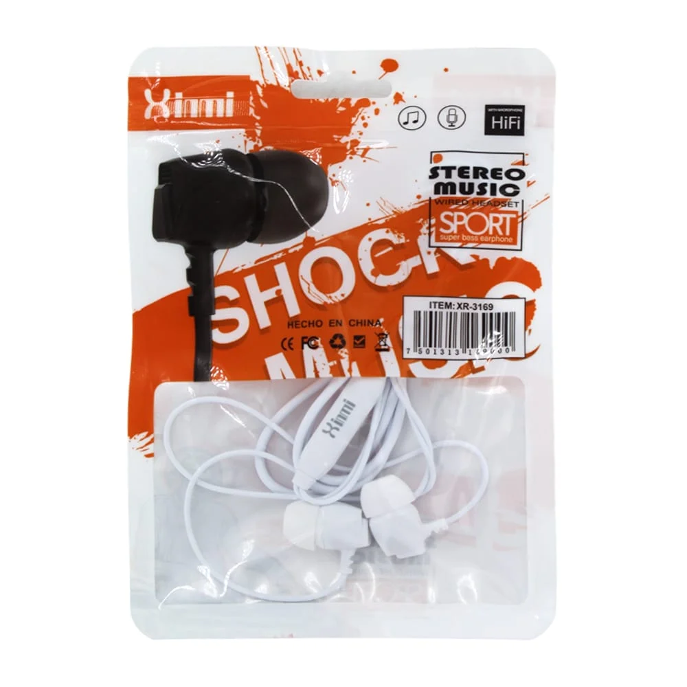 Audífonos alámbricos manos libres con entrada auxiliar 3.5mm / stereo…