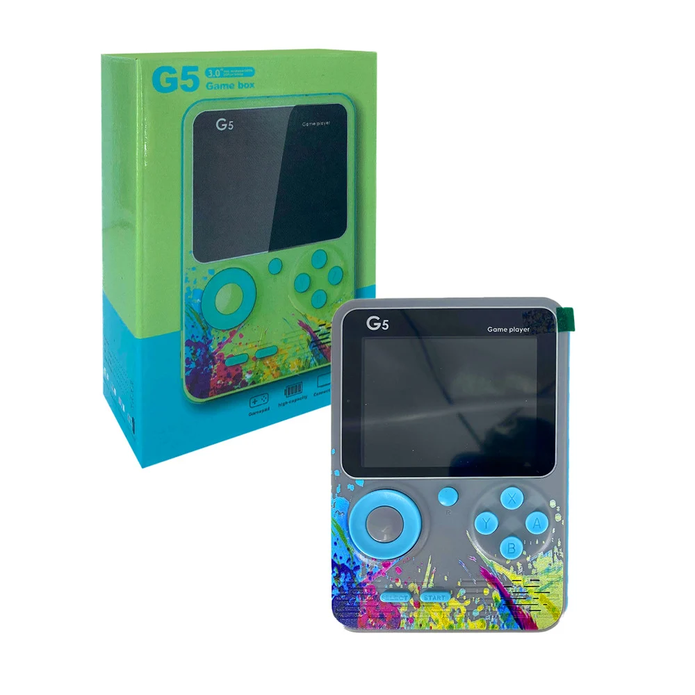 Mini consola portátil game box g5 con pantalla de 3 pulgadas + 500 ju…