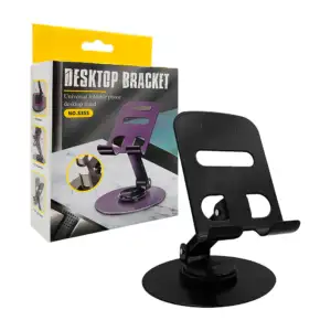 Soporte metálico plegable giratorio de escritorio para teléfono celul…