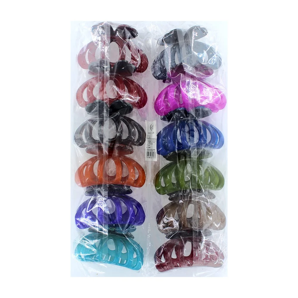 Paquete de 12 pinzas grandes para el pelo colores aperlados, variedad…