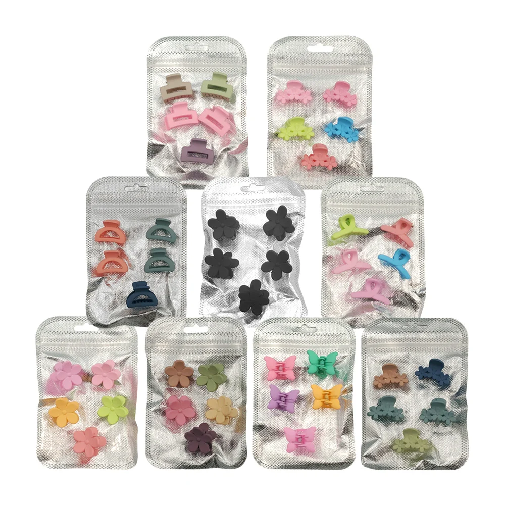 Blíster con 5 pinzas - broches minis para el cabello de diferentes fo…