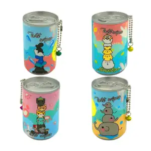 Mini lata con 30 toallitas desmaquillante + estampado kawaii, varieda…
