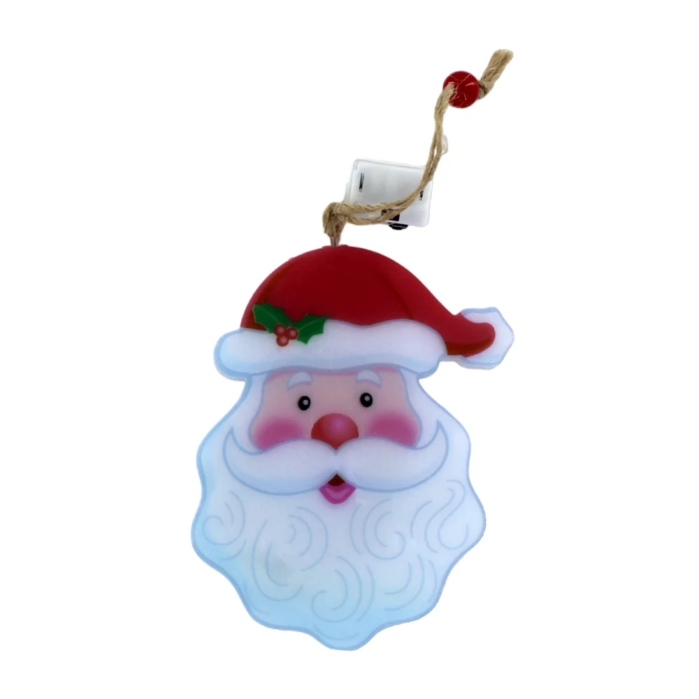 Adorno colgante con diseño de santa claus con luces led, 12.5cm / yc0…