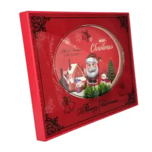 Portarretrato rectangular de vidrio con luces led + diseño navideño, …