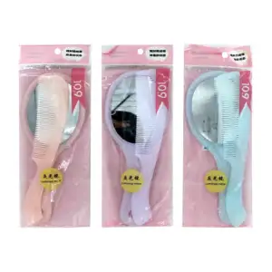 Kit con espejo y peine de plástico con efecto de diamantina, variedad…